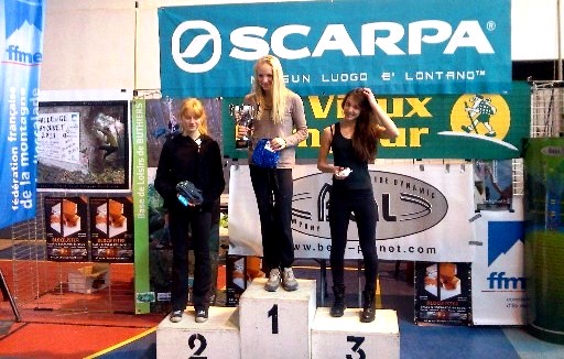 L&eacute;a sur le podium